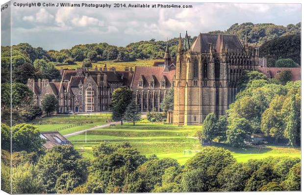  Lancing College Chapel Shoreham West Sussex Canvas Print by Colin Williams Photography