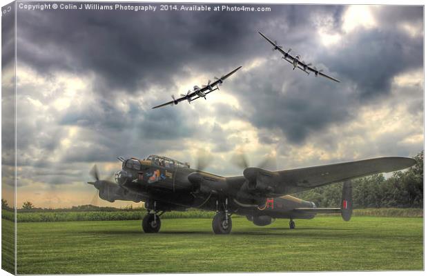  The Prince`s Break - The 3 Lancasters Canvas Print by Colin Williams Photography