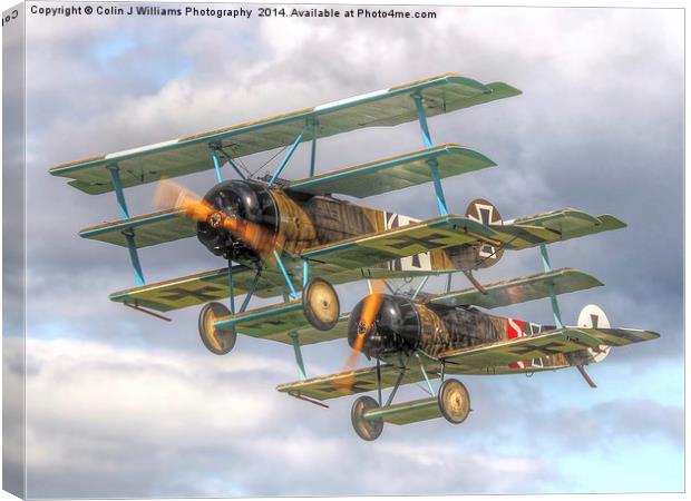  Two Little Fokkers Canvas Print by Colin Williams Photography