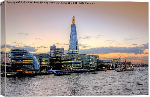  City Hall and The Shard Canvas Print by Colin Williams Photography