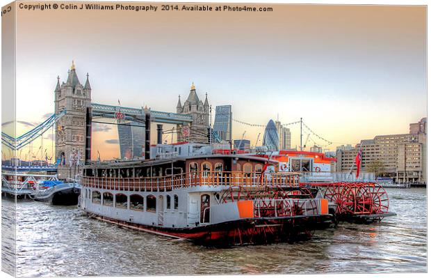  Tower Bridge From Butlers Wharf Canvas Print by Colin Williams Photography