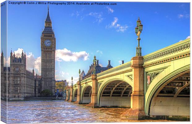  Westminster Skyline 1 Canvas Print by Colin Williams Photography
