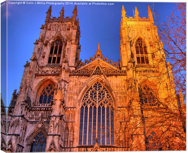  York Minster - The Golden Hour Canvas Print by Colin Williams Photography