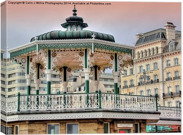  Brighton and Hove Bandstand - 2 Canvas Print by Colin Williams Photography