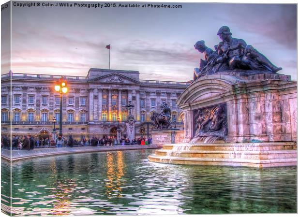  Buckingham Palace at Sunset 2 Canvas Print by Colin Williams Photography