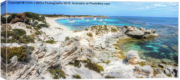  Longreach Bay Rottnest Island Perth WA Canvas Print by Colin Williams Photography