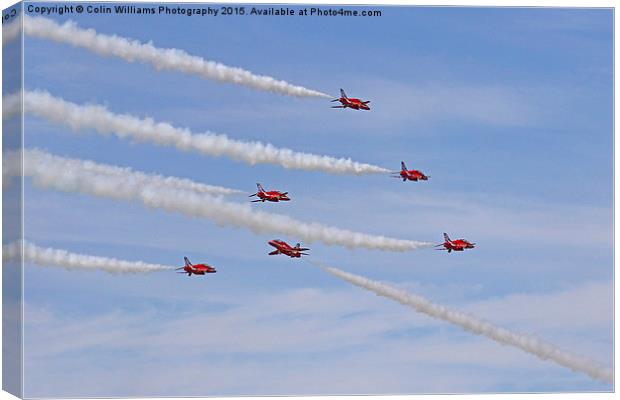  Red Arrows The Goose  Canvas Print by Colin Williams Photography