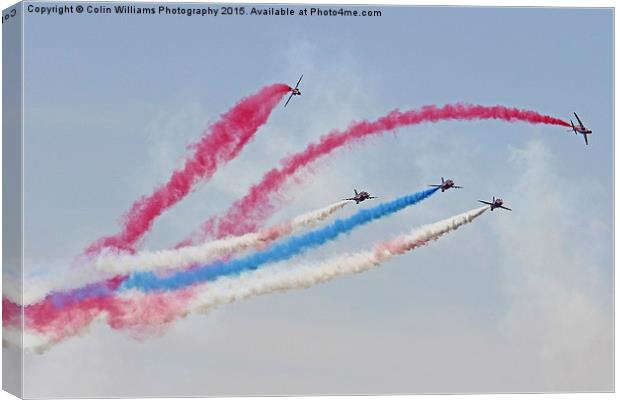   Red Arrows Rollbacks Canvas Print by Colin Williams Photography