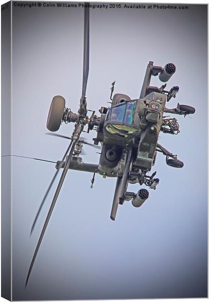  Apache Role Demo Duxford VE Day Airshow 2015 Canvas Print by Colin Williams Photography