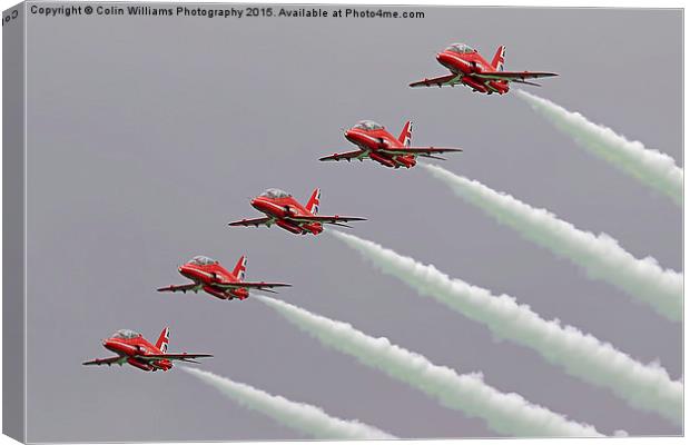  The Red Arrows Return To Biggin Hill Canvas Print by Colin Williams Photography
