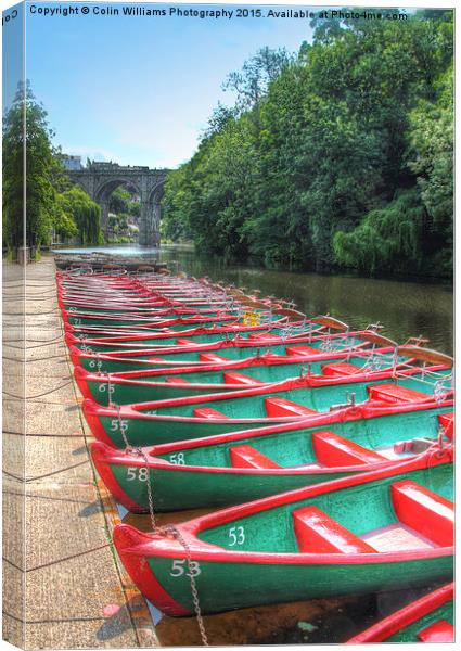  Knaresborough Rowing Boats 2 Canvas Print by Colin Williams Photography
