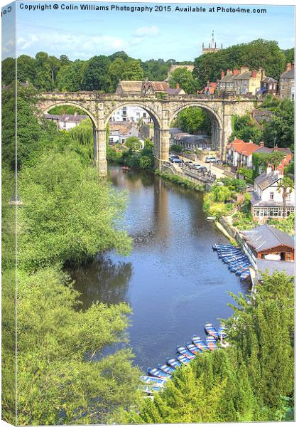  View From The Castle - Knaresborough Summer Canvas Print by Colin Williams Photography