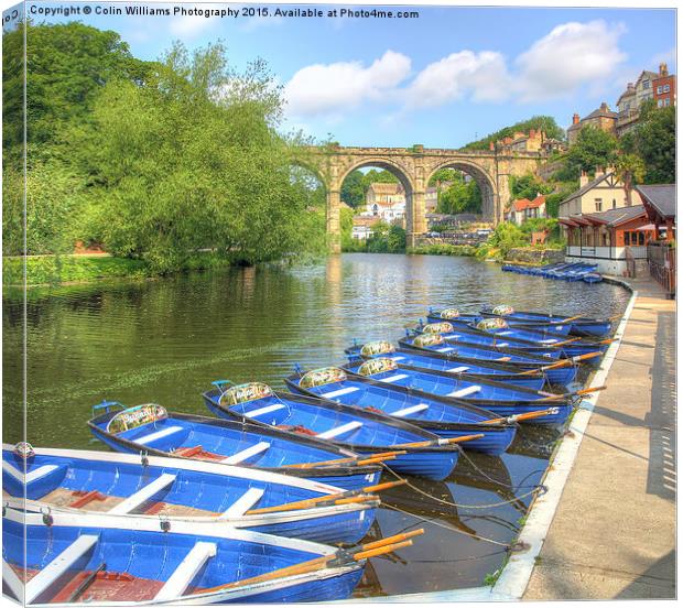  Knaresborough Rowing Boats 4 Canvas Print by Colin Williams Photography