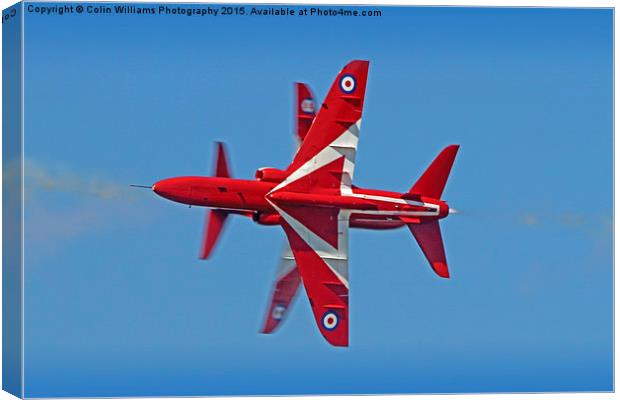  The Red Arrows RIAT 2015 6 Canvas Print by Colin Williams Photography