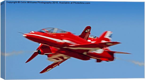  The Red Arrows RIAT 2015 7 Canvas Print by Colin Williams Photography