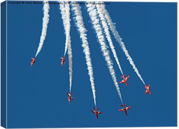  The Red Arrows RIAT 2015 9 Canvas Print by Colin Williams Photography