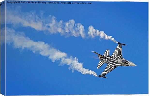  Lockheed Martin F-16A Fighting Falcon Riat 2015 3 Canvas Print by Colin Williams Photography