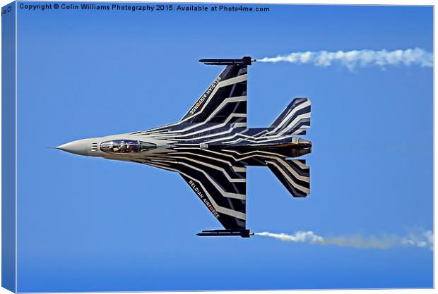   Lockheed Martin F-16 Fighting Falcon Riat 2015 4 Canvas Print by Colin Williams Photography