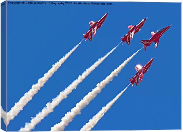  The Red Arrows RIAT 2015 8 Canvas Print by Colin Williams Photography