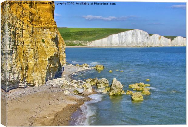 Seven Sisters and Hope Gap Canvas Print by Colin Williams Photography