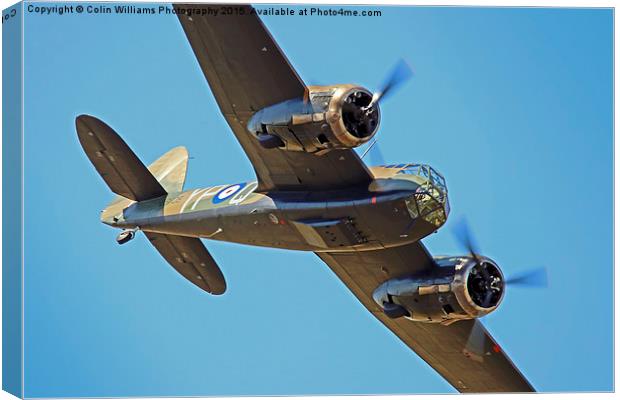  Bristol Blenheim RIAT 2015 2 Canvas Print by Colin Williams Photography