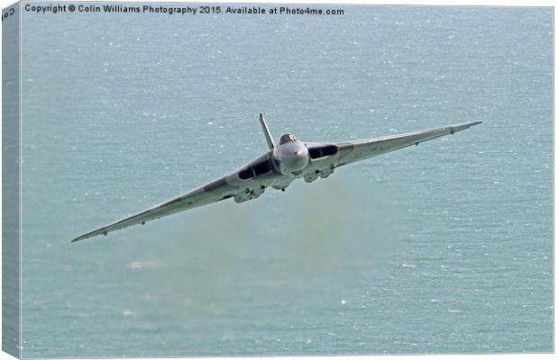   Vulcan XH558 from Beachy Head 5 Canvas Print by Colin Williams Photography