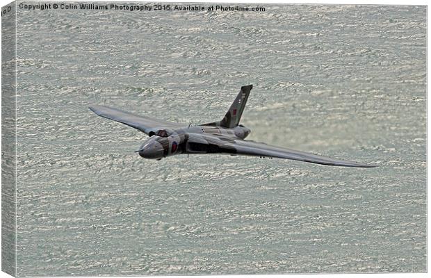  Vulcan XH558 from Beachy Head 6 Canvas Print by Colin Williams Photography