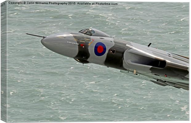  Vulcan XH558 from Beachy Head 7 Canvas Print by Colin Williams Photography