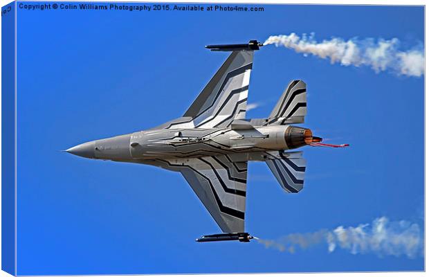  Lockheed Martin F-16 Fighting Falcon Riat 2015 5 Canvas Print by Colin Williams Photography