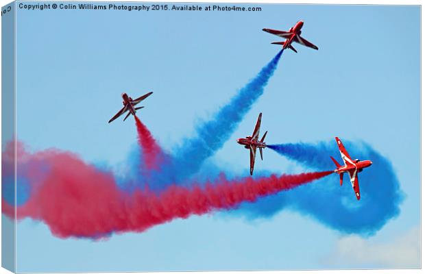  The Red Arrows RIAT 2015 15 Canvas Print by Colin Williams Photography