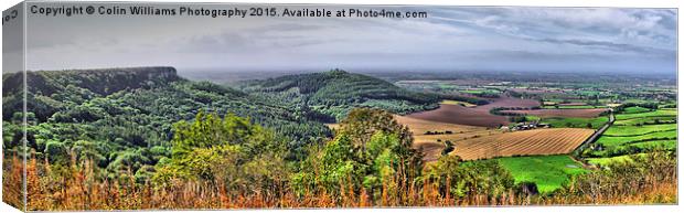  The View From Sutton Bank 1 Canvas Print by Colin Williams Photography