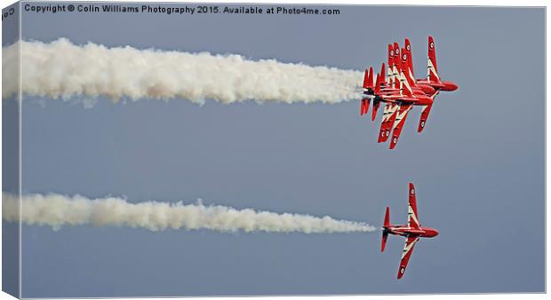  The Red Arrows Duxford 1 Canvas Print by Colin Williams Photography
