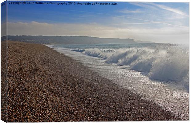   Chesil Beach Portland Dorset 2 Canvas Print by Colin Williams Photography