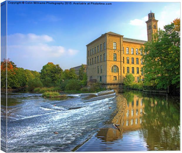  Salts Mill 3 Canvas Print by Colin Williams Photography