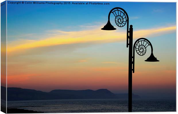  Evening Light Lyme Regis  Canvas Print by Colin Williams Photography