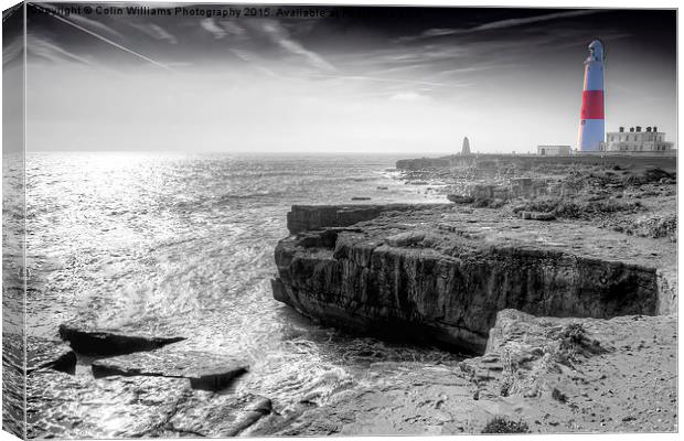  Portland Bill 5 BW Canvas Print by Colin Williams Photography
