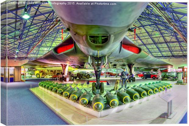  Vulcan and Bombs - R.A.F. Museum Hendon 2 Canvas Print by Colin Williams Photography