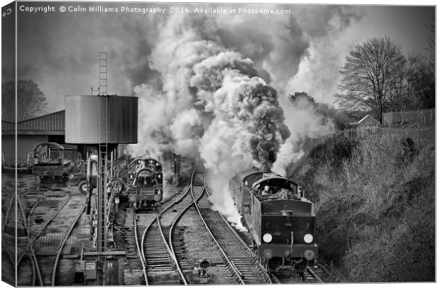 The Train Departing. Canvas Print by Colin Williams Photography