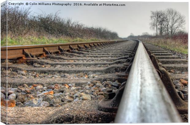 On The Right Track 2 Canvas Print by Colin Williams Photography