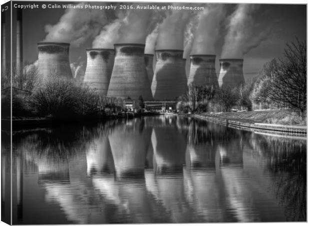 Ferrybridge 2 BW Canvas Print by Colin Williams Photography