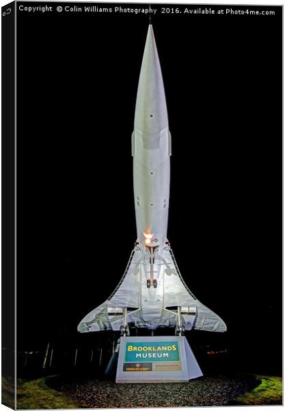 Floodlit Concorde 2 Canvas Print by Colin Williams Photography