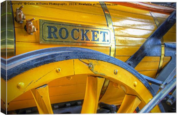 Stephenson's Rocket 2 Canvas Print by Colin Williams Photography