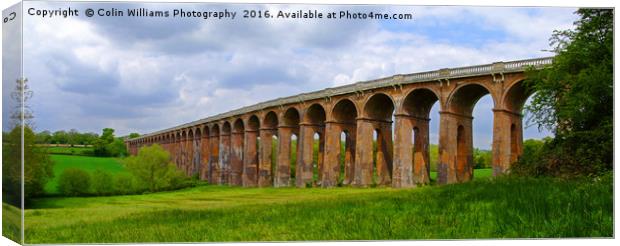 Balcombe Viaduct Pierced Piers 2 Canvas Print by Colin Williams Photography