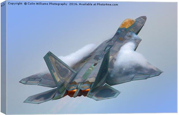 F22A Raptor RIAT 2016 - 1 Canvas Print by Colin Williams Photography