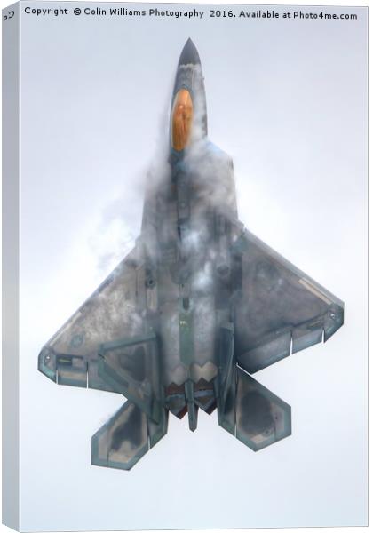 F22A Raptor RIAT 2016 - 2 Canvas Print by Colin Williams Photography