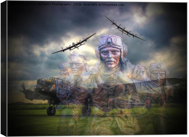The 3 Lancasters  Canvas Print by Colin Williams Photography