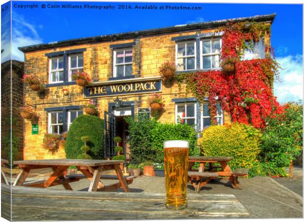 Cheers From The Woolpack Emmerdale. Canvas Print by Colin Williams Photography
