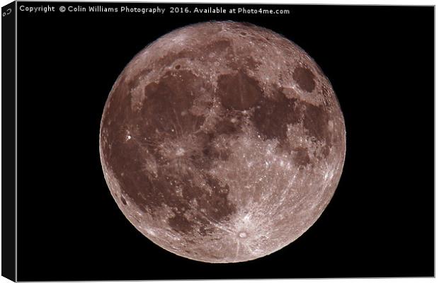 Supermoon Canvas Print by Colin Williams Photography