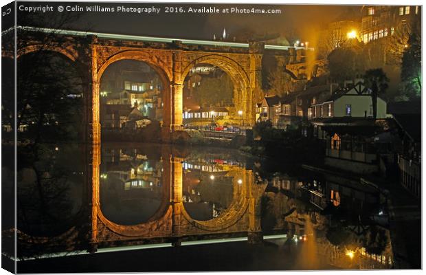  Night at  Knaresborough  2 Canvas Print by Colin Williams Photography