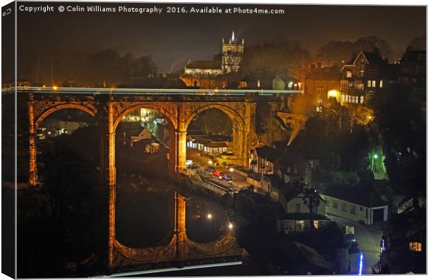 Night at  Knaresborough 3 Canvas Print by Colin Williams Photography